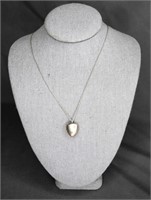 Vintage Tiffany Sterling Silver Heart Necklace