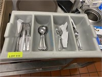 4 COMPARTMENT CUTLERY TRAY & CUTLERY
