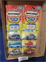 6 NOS MATCHBOX ACROSS AMERICA TOYS