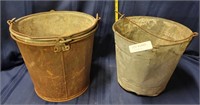 3 VTG. METAL/GALVANIZED PAILS