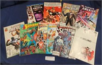 9 ASSORTED MARVEL & DC COMIC BOOKS