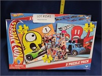 NOS HOT WHEELS 3-PUZZLE PACK