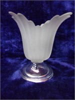 Deco Frosted Glass Vase