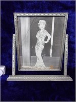 Vintage Framed B/W Print of Mae West