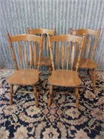 Hard Rock Maple Side Chairs