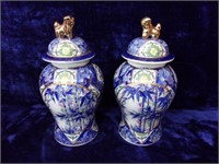 Lovely Asian Porcelain Lidded Ginger Jars