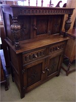 Smaller Size Oak Court Cabinet
