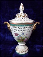 Beautiful Pieced Porcelain Lidded Urn with