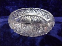 8" Cut Crystal Footed Centerpiece Bowl