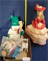 DOLL AND HOLIDAY DECOR