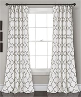 Bellagio Room Darkening Panels(2) 52"x95" Gray