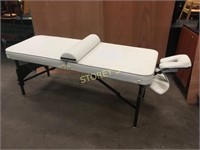 White Folding Portable Massage Bed w/ Carrying Bag