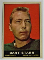 1961 Bart Starr #39 Packers Football Card