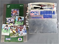 Vintage NFL Football Trading Card Boxes