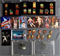 Olympic Pins, Sports Trading Cards Baseball Basket