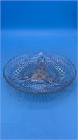 8in relish plate glass clear