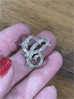 Antique Sterling Silver Pin