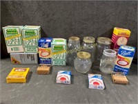 Assorted Canning Jars & Lids