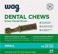 Amazon Brand-Wag Dental Dog Treats, Small