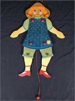Wooden Dancing Pull Cord Toy