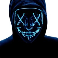 Halloween LED Carnival Mask, Blue