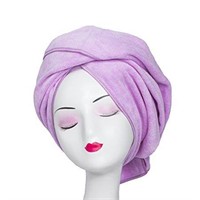 Microfibre Hair Towel, Purple