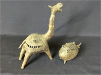 Brass Camel and Fish