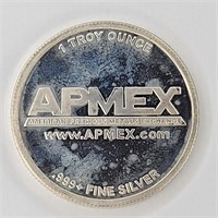 1 Troy Ounce .999 Fine Silver AMPEX Bullion