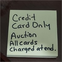 Credit Card Only Auction