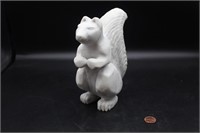White Marble Carved Squirrel