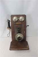 1894 Antique Wall Mount Crank Phone