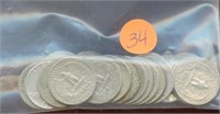 $5.00 Face Junk 90% Silver Quarters