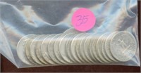 $5.00 Face Junk 90% Silver Quarters