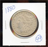 Morgan Silver Dollar 1880 AU to UNC