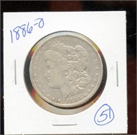 Morgan Silver Dollar 1886 O