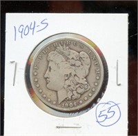 Morgan Silver Dollar 1904 S
