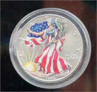 American Silver Eagle 1999 Painted