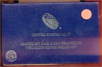 American Eagle San Fran Two-Coin Silver Proof Set