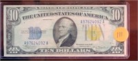 $10.00 Silver Certificate North African 1934 A