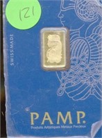 Pamp Suisse 2.5 Gram .9999 Gold Bar