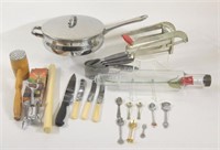 Vtg & Modern Kitchen Utensils, Cutlery, Frying Pan