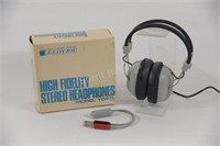 Vintage Lloyds High Fidelity Stereo Headphones