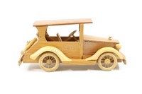 13" Artisian Hand Crafted Wood Car