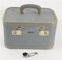 Vintage Birkdale Cosmetic Luggage Case w Keys