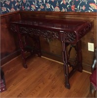 ORIENTAL ROSEWOOD ENTRY CONSOLE TABLE