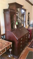 PERIOD ENGLISH CHIPPENDALE FALL FRON SECRETARY