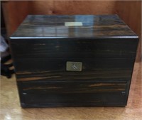 1886 ROSEWOOD TRAVEL CASE WRITING DESK CHEST