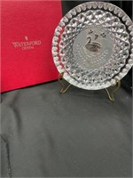 1990 WATERFORD  CRYSTAL CHRISTMAS PLATE w/BOX
