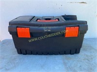 Black & Decker tool box with tools