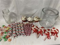 Jar of Candy Themed Ornaments